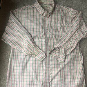 Orvis plaid long sleeve button up, large